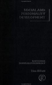 Cover of: Social and Personality Development by Tina Abbot