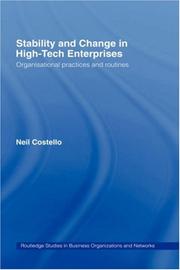 Cover of: Stability and Change in High-Tech Enterprises by Neil Costello