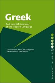 Cover of: Greek by David Holton