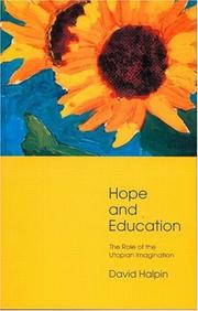 Cover of: Hope and education by David Halpin