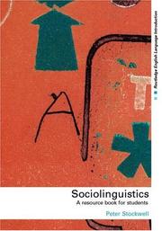 Cover of: Sociolinguistics: a resource book for students