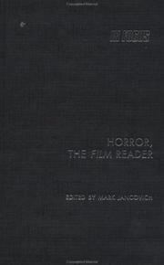 Cover of: Horror, the film reader
