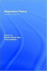 Cover of: Regulation Theory: The State of the Art
