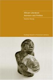 Cover of: African literature, animism and politics