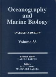 Cover of: Oceanography and Marine Biology Volume 38