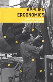 Cover of: Applied Ergonomics