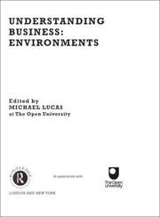 Cover of: Understanding Business: Environments (Understanding Business Behaviour)