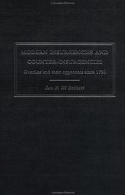 Cover of: Modern Insurgencies and Counter-Insurgencies: Guerrillas and Their Opponents Since 1750 (Warfare and History)
