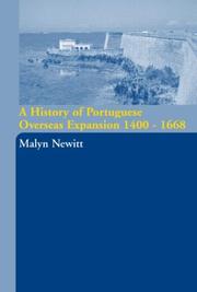 Cover of: A History of Portugese Overseas Expansion 1400-1668