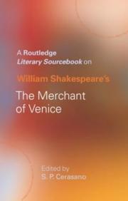 Cover of: A Routledge literary sourcebook on William Shakespeare's Merchant of Venice