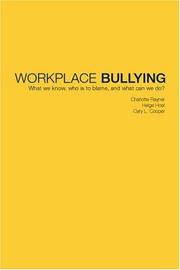 Cover of: Workplace Bullying by Charlotte Rayner, Helge Hoel, Cary L. Cooper