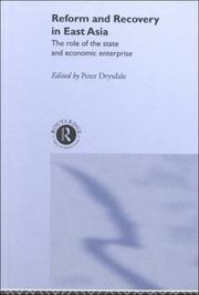 Cover of: Reform and Recovery in East Asia by Peter Drysdale