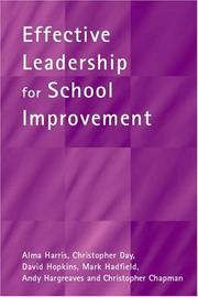 Cover of: Effective leadership for school improvement