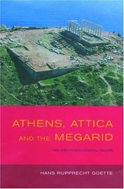 Cover of: Athens, Attica, and the Megarid: an archaeological guide