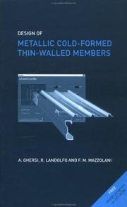 Design of metallic cold-formed thin-walled members by A. Ghersi