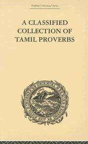 Cover of: A Classical Collection of Tamil Proverbs: Trubner's Oriental Series