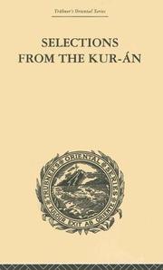 Cover of: Selections from the Kuran: Trubner's Oriental Series