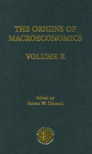 Cover of: Origins of Macroeconomics, Volume Ten by Robert Dimand