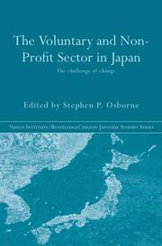 Cover of: The Voluntary and Non-Profit Sector in Japan (Nissan Institute/Routledgecurzon Japanese Studies Series)