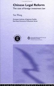 Cover of: Chinese Legal Reform (European Institute of Japanese Studies East Asian Economics & Business Ser)