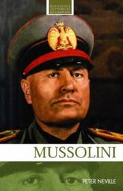 Cover of: Mussolini by Neville, Peter