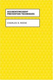 Cover of: Accident/incident prevention techniques