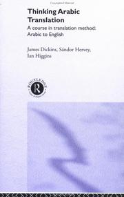 Cover of: Thinking Arabic translation by J. Dickins