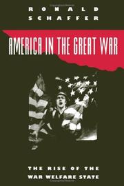 America in the Great War by Ronald Schaffer