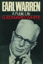 Earl Warren by G. Edward White