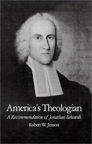 Cover of: America's theologian by Robert W. Jenson
