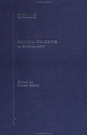 Cover of: Crime (Critical Concepts in Sociology)