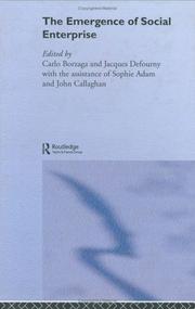 Emergence of Social Enterprise by Carlo Borzaga, Jacques Defourny
