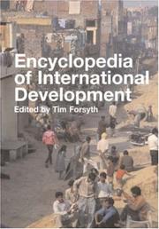 Cover of: Encyclopedia of international development by edited by Tim Forsyth.