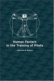 Cover of: Human factors in the training of pilots by Jefferson M. Koonce