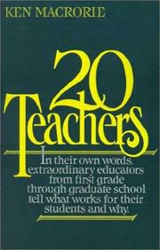 Cover of: Twenty Teachers by Ken Macrorie, Ken Macrorie