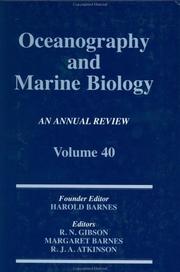 Cover of: Oceanography and Marine Biology, An Annual Review, Volume 40 (Oceanography and Marine Biology)