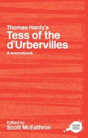 Cover of: Thomas Hardy's Tess of the d'Urbervilles: a sourcebook
