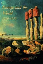 Cover of: Europe and the world, 1650-1830 by Jeremy Black