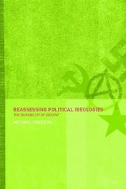 Cover of: Reassessing political ideologies by edited by Michael Freeden.