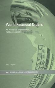 World Financial Orders by Paul Langley