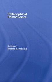 Cover of: Philosophical Romanticism by N. Kompridis