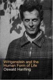 Cover of: Wittgenstein and the Human Form of Life