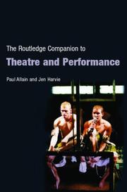 Cover of: The Routledge companion to theatre and performance