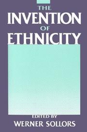 Cover of: The Invention of Ethnicity