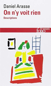 Cover of: On n'y voit rien - Histoires de peintures by Daniel Arasse