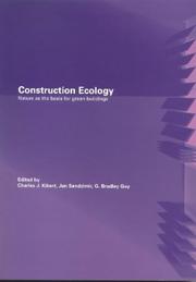 Cover of: Construction ecology: nature as the basis for green buildings