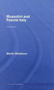 Cover of: Mussolini and Fascist Italy (Lancaster Pamphlets)