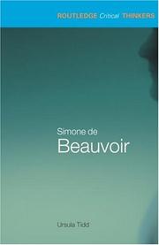 Cover of: Simone de Beauvoir