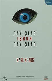 Cover of: Deyisler Karsi Deyisler by Karl Kraus