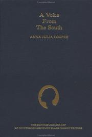 Cover of: A voice from the South by Anna J. Cooper